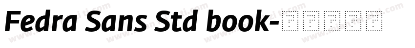 Fedra Sans Std book字体转换